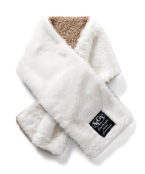 algy（アルジー）の「リバーシブルエコファーティペット（マフラー・キッズ・ブラック/ベージュ/ピンク・FREE）」の20枚目の写真