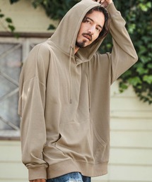 mpa3661-Dobby Stripe Jacquard Key Neck Pullover Parka パーカー