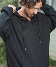 mpa3661-Dobby Stripe Jacquard Key Neck Pullover Parka パーカー