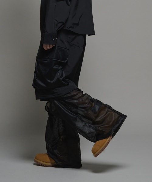 CASPER JOHN(キャスパージョン)の「Bubble tech detachable mesh switch cargo pants/バブルテックデタッチャブルメッシュスイッチカーゴパンツ(カーゴパンツ・メンズ・ブラック系/ブラック/ライトグレー・LARGE/MEDIUM/SMALL/X-SMALL)」の15枚目の写真