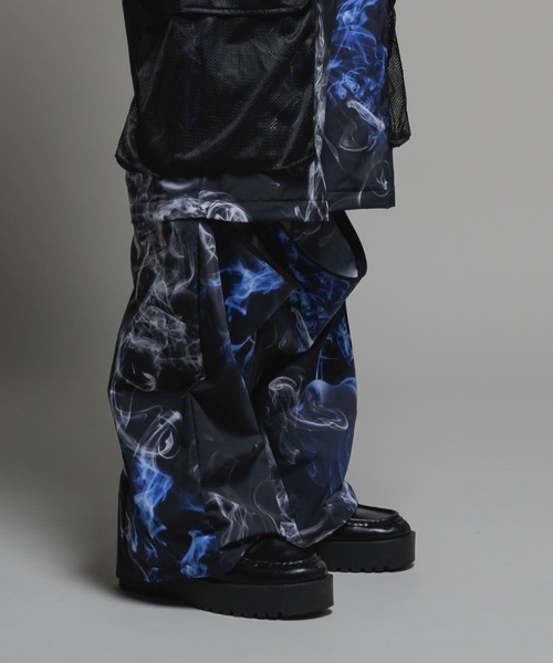 Bubble tech detachable mesh switch cargo pants/バブルテック