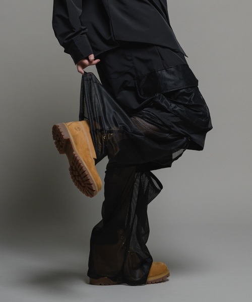 CASPER JOHN(キャスパージョン)の「Bubble tech detachable mesh switch cargo pants/バブルテックデタッチャブルメッシュスイッチカーゴパンツ(カーゴパンツ・メンズ・ブラック系/ブラック/ライトグレー・LARGE/MEDIUM/SMALL/X-SMALL)」の16枚目の写真