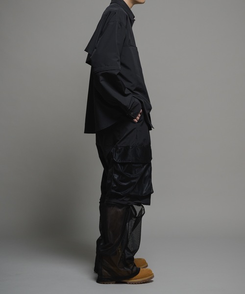 CASPER JOHN(キャスパージョン)の「Bubble tech detachable mesh switch cargo pants/バブルテックデタッチャブルメッシュスイッチカーゴパンツ(カーゴパンツ・メンズ・ブラック系/ブラック/ライトグレー・LARGE/MEDIUM/SMALL/X-SMALL)」の18枚目の写真