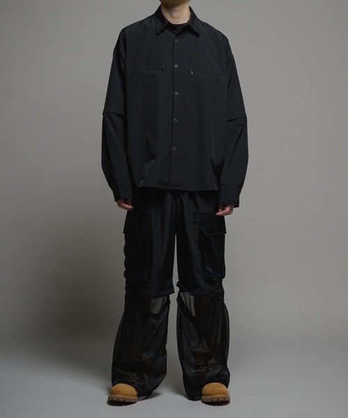 CASPER JOHN(キャスパージョン)の「Bubble tech detachable mesh switch cargo pants/バブルテックデタッチャブルメッシュスイッチカーゴパンツ(カーゴパンツ・メンズ・ブラック系/ブラック/ライトグレー・LARGE/MEDIUM/SMALL/X-SMALL)」の17枚目の写真