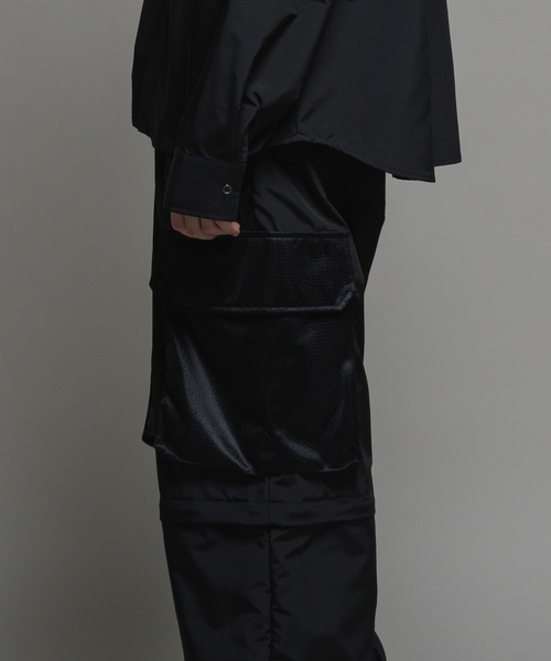 CASPER JOHN(キャスパージョン)の「Bubble tech detachable mesh switch cargo pants/バブルテックデタッチャブルメッシュスイッチカーゴパンツ(カーゴパンツ・メンズ・ブラック系/ブラック/ライトグレー・LARGE/MEDIUM/SMALL/X-SMALL)」の8枚目の写真