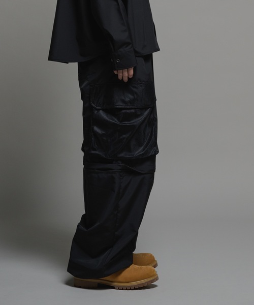 CASPER JOHN(キャスパージョン)の「Bubble tech detachable mesh switch cargo pants/バブルテックデタッチャブルメッシュスイッチカーゴパンツ(カーゴパンツ・メンズ・ブラック系/ブラック/ライトグレー・LARGE/MEDIUM/SMALL/X-SMALL)」の6枚目の写真