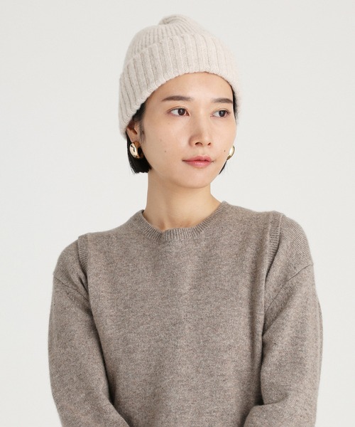 ROBERT MACKIE（ロバートマッキー）の「【MACKIE】ニットキャップ（ニットキャップ/ビーニー・レディース・オフホワイト/ライトグレー・FREE）」の11枚目の写真