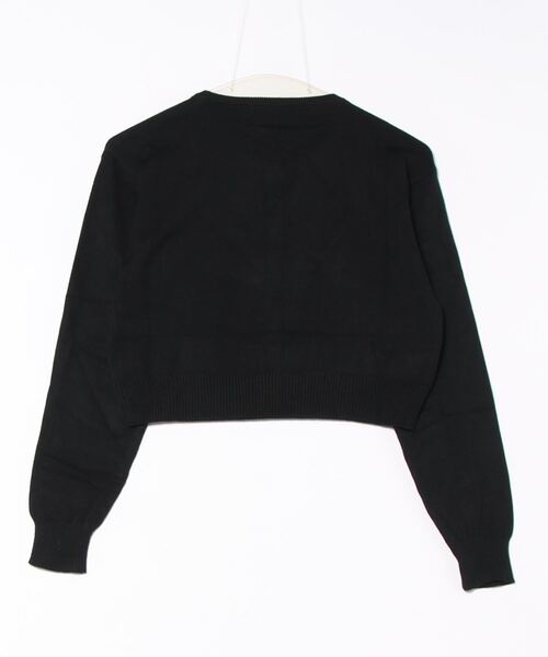 Mayree（メイリー）の「【Mayree】リボンモチーフ メタル ボタン カーディガン（ニット/セーター・レディース・ブラック・SMALL/MEDIUM/LARGE）」の6枚目の写真
