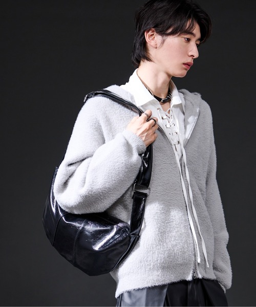 Ellno Loset（エルノロゼット）の「HMショルダーBAG（ショルダーバッグ・メンズ・ブラック/シルバー・FREE）」の4枚目の写真