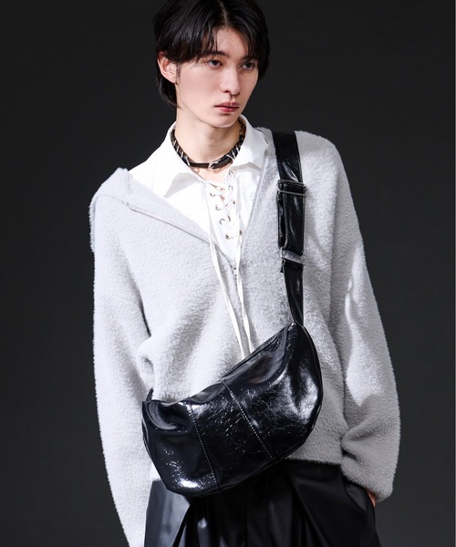 Ellno Loset（エルノロゼット）の「HMショルダーBAG（ショルダーバッグ・メンズ・ブラック/シルバー・FREE）」の5枚目の写真