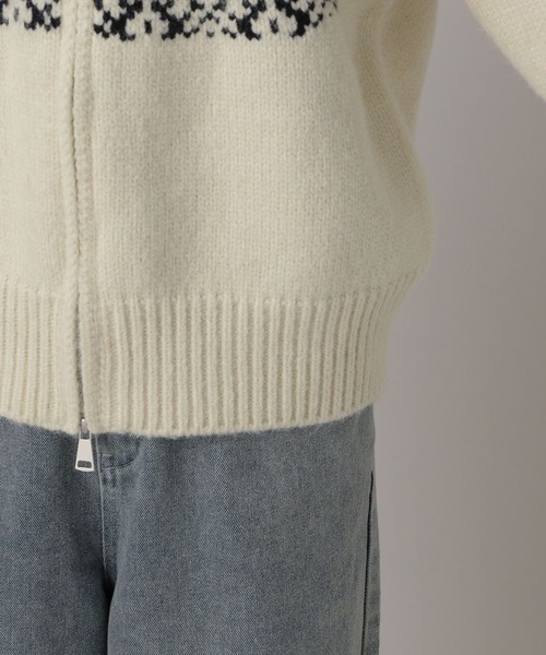 FOREVER 21（フォーエバー トゥエンティーワン）の「【2024FW】ジャガードノルディックダブルジップニット（ニット/セーター・レディース・レッド/グレー/ナチュラル・FREE）」の13枚目の写真