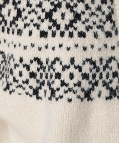 FOREVER 21（フォーエバー トゥエンティーワン）の「【2024FW】ジャガードノルディックダブルジップニット（ニット/セーター・レディース・レッド/グレー/ナチュラル・FREE）」の14枚目の写真