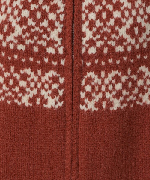 FOREVER 21（フォーエバー トゥエンティーワン）の「【2024FW】ジャガードノルディックダブルジップニット（ニット/セーター・レディース・レッド/グレー/ナチュラル・FREE）」の16枚目の写真
