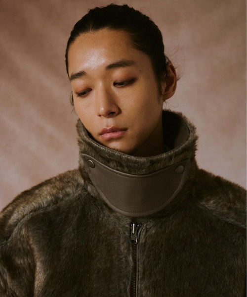 CAMPHOR WOOD レザー・ファーフライトジャケット leather/fur faux reversible flight jacket – CAMPHOR WOOD