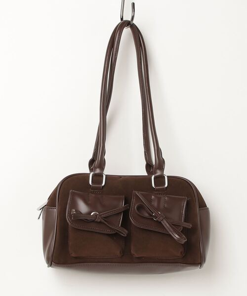 セール】Y2K ヴィンテージ風 ダブルポケット フロント リボン