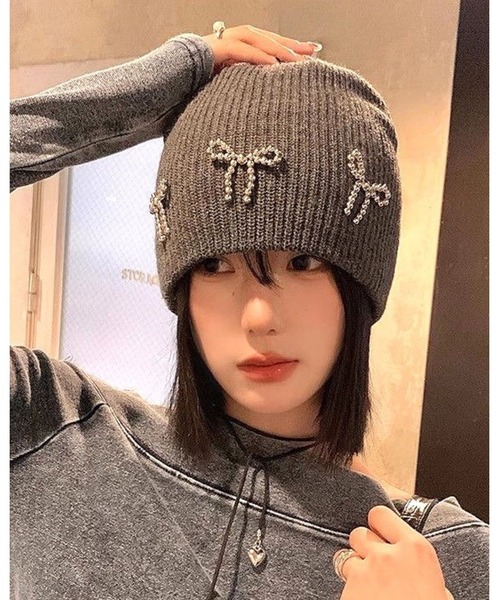 専用＊AP STUDIO THATS A HAT ポンポンニットキャップ AP STUDIO（エーピーストゥディオ）の「【THATS A HAT/ザッツ ア
