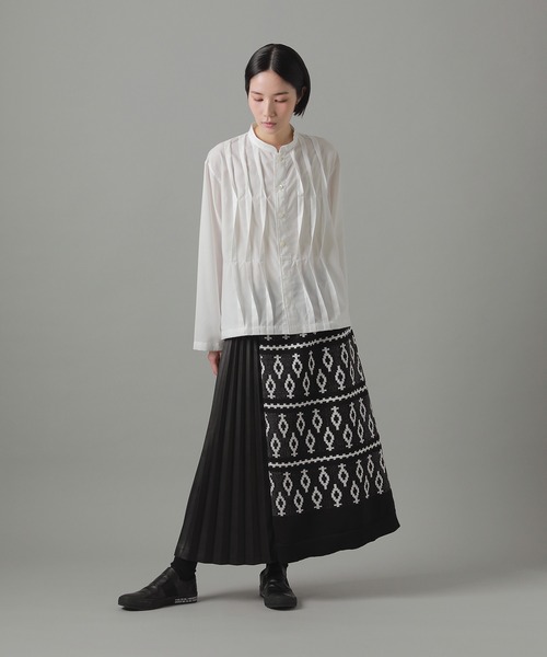 andmary crochet frill knit tops 黒 アンドマリー ANDMARY】Crochet frill knit tops