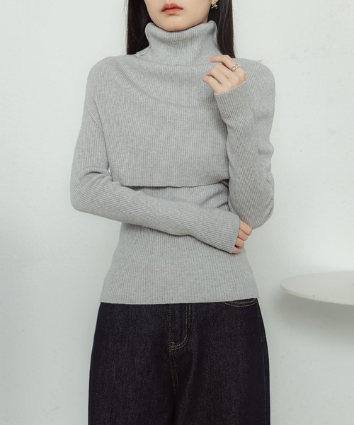 MAISON DE THERESE(メゾン ド テレーズ)の「ストールトップス2枚セットのセーター(ニット/セーター・レディース・C/D/E/F/A/B・FREE)」の4枚目の写真