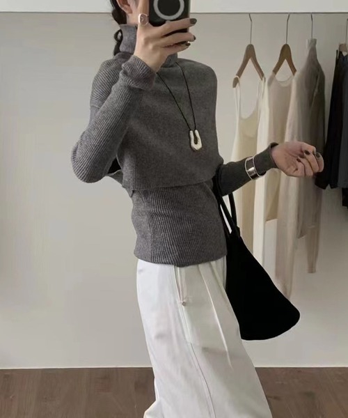 MAISON DE THERESE(メゾン ド テレーズ)の「ストールトップス2枚セットのセーター(ニット/セーター・レディース・C/D/E/F/A/B・FREE)」の20枚目の写真