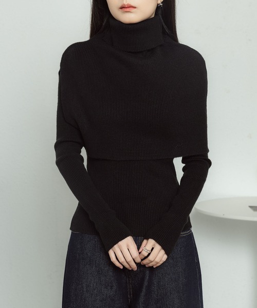 MAISON DE THERESE(メゾン ド テレーズ)の「ストールトップス2枚セットのセーター(ニット/セーター・レディース・C/D/E/F/A/B・FREE)」の16枚目の写真
