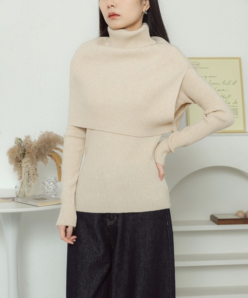 MAISON DE THERESE(メゾン ド テレーズ)の「ストールトップス2枚セットのセーター(ニット/セーター・レディース・C/D/E/F/A/B・FREE)」の11枚目の写真