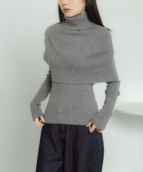 MAISON DE THERESE(メゾン ド テレーズ)の「ストールトップス2枚セットのセーター(ニット/セーター・レディース・C/D/E/F/A/B・FREE)」の12枚目の写真