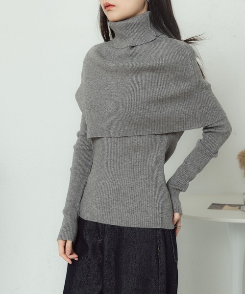 MAISON DE THERESE(メゾン ド テレーズ)の「ストールトップス2枚セットのセーター(ニット/セーター・レディース・C/D/E/F/A/B・FREE)」の13枚目の写真