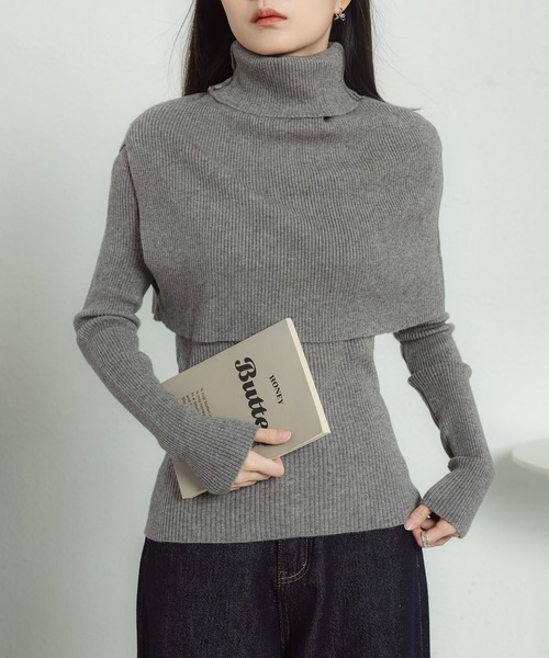 MAISON DE THERESE(メゾン ド テレーズ)の「ストールトップス2枚セットのセーター(ニット/セーター・レディース・C/D/E/F/A/B・FREE)」の14枚目の写真