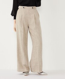 SHIPS Colors:〈手洗い可能〉ミックスツイード ワイド パンツ 2