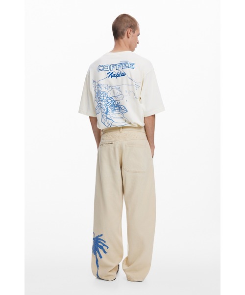 Desigual(デシグアル)の「LUISオーバーサイズワイドチノパンツ(スラックス・メンズ・ホワイト・XS/S/M/L/XL/XXL)」の5枚目の写真