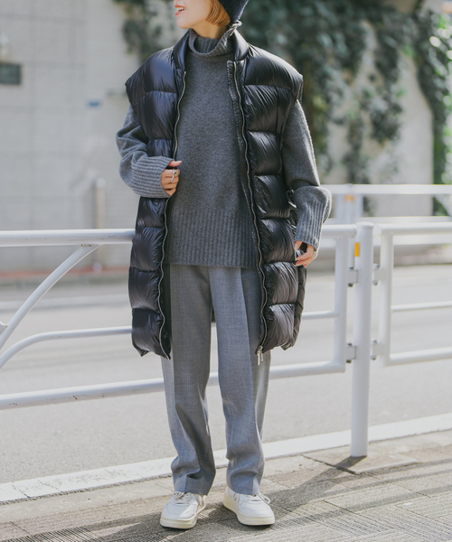 Spick & Span（スピックアンドスパン）の「Bacon / ベーコン W STORM FURY COCOON GILET BACPIGIL432（ダウンベスト・レディース・ブラック・SMALL）」の6枚目の写真