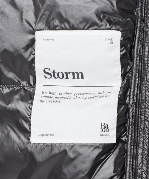 Spick & Span（スピックアンドスパン）の「Bacon / ベーコン W STORM FURY COCOON GILET BACPIGIL432（ダウンベスト・レディース・ブラック・SMALL）」の21枚目の写真