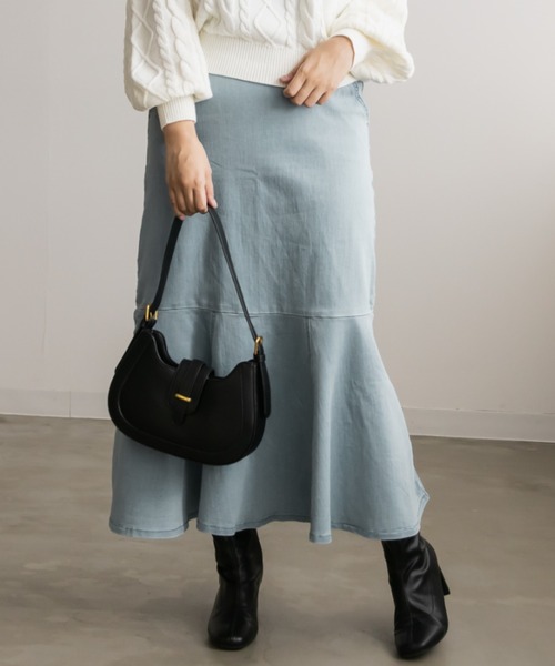 CLETTE（クレット）の「ウエストシェイプマーメイドスカート（スカート・レディース・ブルー/ネイビー・5L/4L/3L/LL）」の2枚目の写真