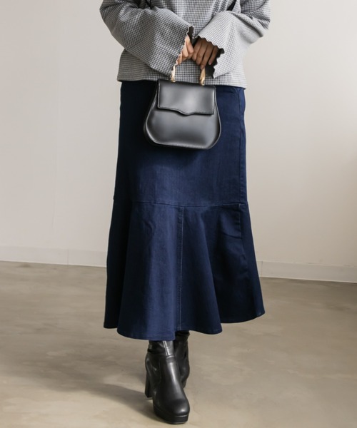 CLETTE（クレット）の「ウエストシェイプマーメイドスカート（スカート・レディース・ブルー/ネイビー・5L/4L/3L/LL）」の20枚目の写真