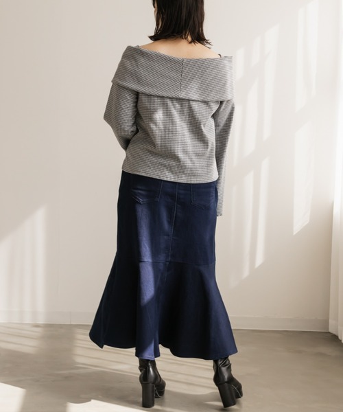 CLETTE（クレット）の「ウエストシェイプマーメイドスカート（スカート・レディース・ブルー/ネイビー・5L/4L/3L/LL）」の19枚目の写真