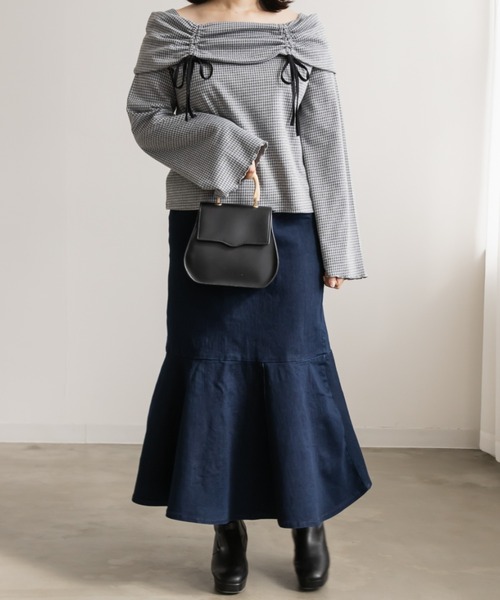 CLETTE（クレット）の「ウエストシェイプマーメイドスカート（スカート・レディース・ブルー/ネイビー・5L/4L/3L/LL）」の18枚目の写真