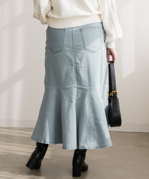 CLETTE（クレット）の「ウエストシェイプマーメイドスカート（スカート・レディース・ブルー/ネイビー・5L/4L/3L/LL）」の13枚目の写真