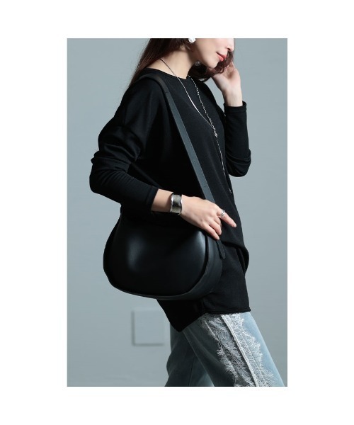 Sawa a la mode(サワアラモード)の「コクーンカットソーチュニック(Tシャツ/カットソー・レディース・ブラック/ベージュ/ブラウン・FREE)」の10枚目の写真