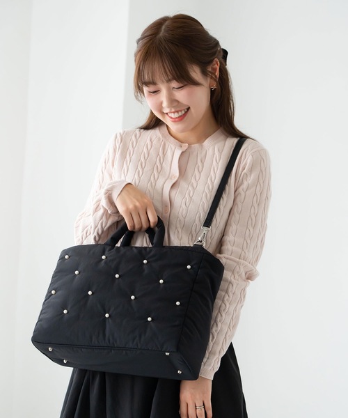 撥水・A4/PC対応】EVOL×shiho コラボパールバック AY30505