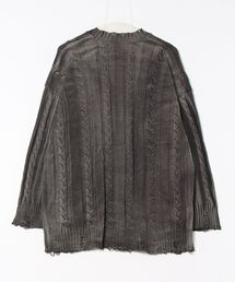 ヴィヴィアンウエストウッド　ケーブル　ニット　オーブ　ポンチョ　グレー　サイズ2 極美品□ヴィヴィアンウエストウッド マン へリンボーン