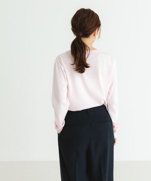 URBAN RESEARCH(アーバンリサーチ)の「クルーネックシアースラブカットソー(Tシャツ/カットソー・レディース・イエロー系その他/ライトピンク/オフホワイト・FREE)」の22枚目の写真