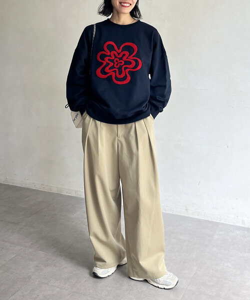 CPCM(シーピーシーエム)の「アソートサガラ刺繍スウェット(Tシャツ/カットソー・レディース・ネイビー/グレー系その他2/グレー系その他3/ブラック系その他2/グレー系その他/ブラック系その他3・FREE)」の18枚目の写真