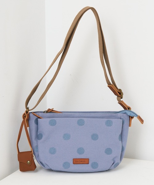toleur(トーラ)の「【toleur】ドット刺繍ショルダー ※11953(ショルダーバッグ・レディース・ブルー/カーキ/ダークグレー/ライトグレー・FREE)」の4枚目の写真
