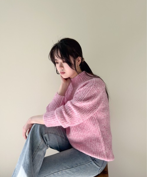 モヘアライクスタンドカラーニット（ニット/セーター）｜Virca（ヴィルカ）