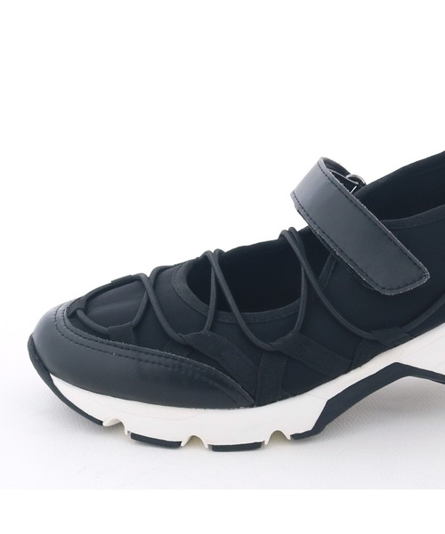 あしながおじさん（アシナガオジサン）の「メリージェーンスニーカー　7210141（スニーカー・レディース・ライトピンク/ブラック/シルバー・L/M/S/LL）」の20枚目の写真