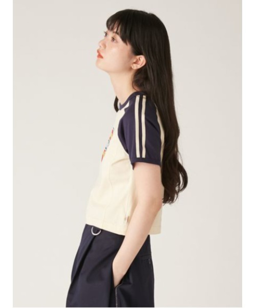 LILY BROWN（リリーブラウン）の「【Dickies×LILYBROWN】グラフィックコンパクトTシャツ（Tシャツ/カットソー・レディース・クリーム/レッド/ピンク/ホワイト・FREE）」の15枚目の写真