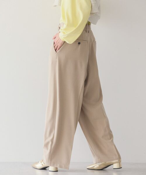 AMERICAN HOLIC（アメリカンホリック）の「イージーケアラップ風パンツ（その他パンツ・レディース・杢グレー/ブラック/ベージュ・M/S/L）」の18枚目の写真