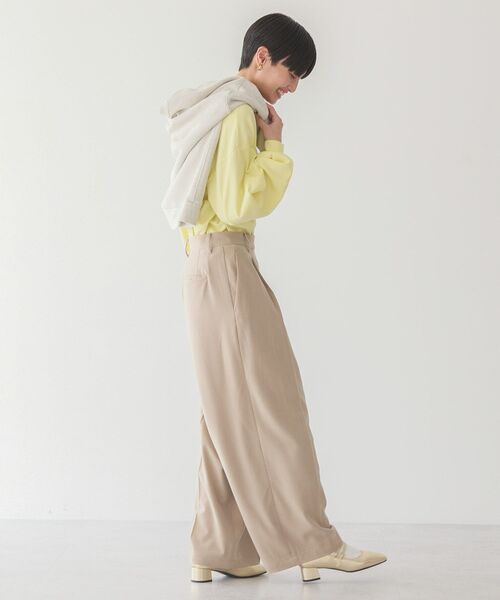 AMERICAN HOLIC（アメリカンホリック）の「イージーケアラップ風パンツ（その他パンツ・レディース・杢グレー/ブラック/ベージュ・M/S/L）」の13枚目の写真