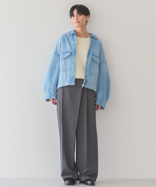 AMERICAN HOLIC（アメリカンホリック）の「イージーケアラップ風パンツ（その他パンツ・レディース・杢グレー/ブラック/ベージュ・M/S/L）」の20枚目の写真