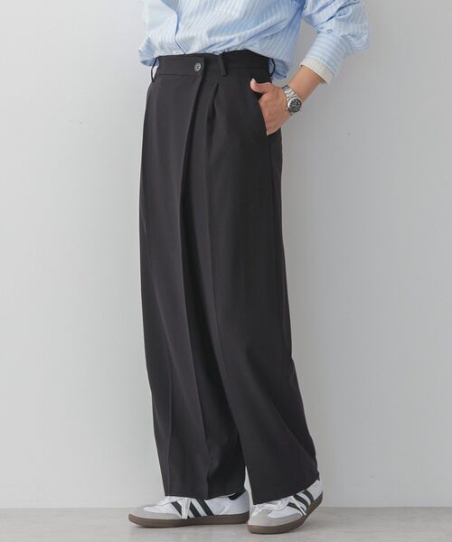 AMERICAN HOLIC（アメリカンホリック）の「イージーケアラップ風パンツ（その他パンツ・レディース・杢グレー/ブラック/ベージュ・M/S/L）」の8枚目の写真